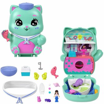 Playset Polly Pocket KITTEN&amp;apos;S CRUISE BOX 2