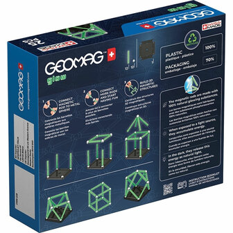 Playset Geomag Glow Recycled 25 Onderdelen 2