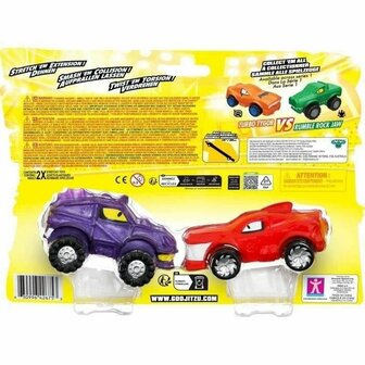 Set auto&amp;apos;s Moose Toys GOO MOBILES - BLAZAGON VS TREADS SHREDZ Rood 6