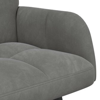 Twee Persoons Sofa Donkergrijs 115 x 61 x 87 cm Fluweel 7