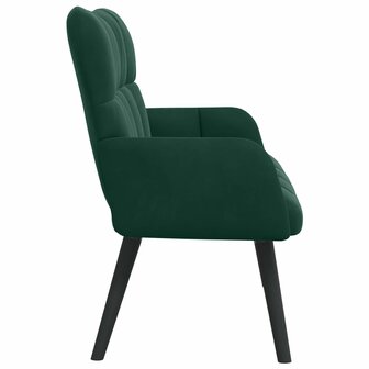 Twee Persoons Sofa Donkergroen 115 x 61 x 87 cm Fluweel 5
