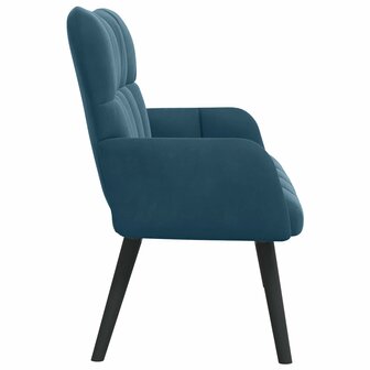 Twee Persoons Sofa Blauw 115 x 61 x 87 cm Fluweel 5