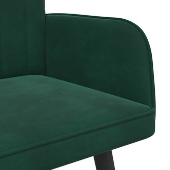 Twee Persoons Sofa Donkergroen 115 x 61 x 87 cm Fluweel 7