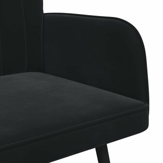 Twee Persoons Sofa Zwart 115 x 61 x 87 cm Fluweel 7