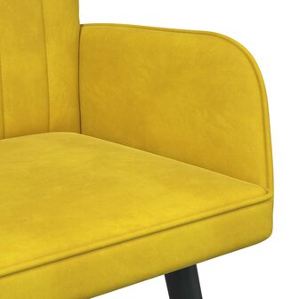 Twee Persoons Sofa Geel 115 x 61 x 87 cm Fluweel 7