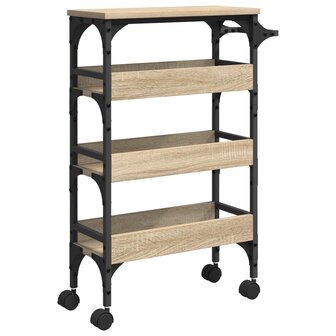 Keukentrolley Sonoma Eiken 53 x 20 x 76 cm Bewerkt hout 8