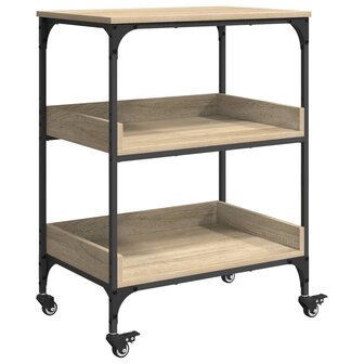 Keukentrolley Sonoma Eiken 60 x 41 x 80,5 cm Bewerkt hout 2