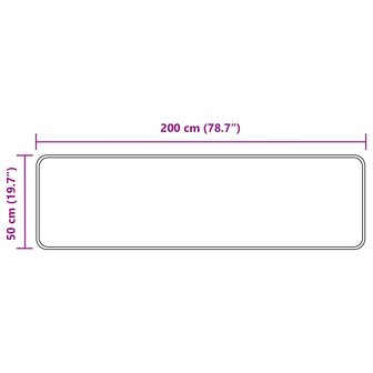 Vloerkleedloper MARSA Geel 50 x 200 cm Polyester en PVC 7