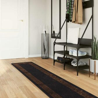 Vloerkleedloper MARSA Zwart 50 x 250 cm Polyester en PVC 1