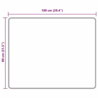 Vloerkleedloper MARSA Zwart 80 x 100 cm Polyester en PVC 7
