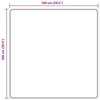Vloerkleedloper MARSA Zwart 100 x 100 cm Polyester en PVC 7