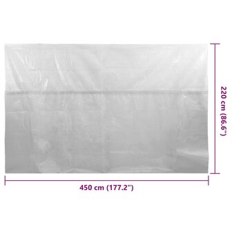 Zwembadfolie solar drijvend 450x220 cm PE grijs 6