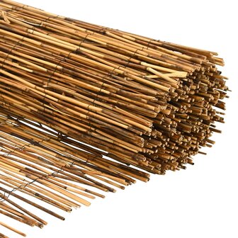 Tuinhek Ge&euml; carboniseerd 300 x 100 cm Riet 5