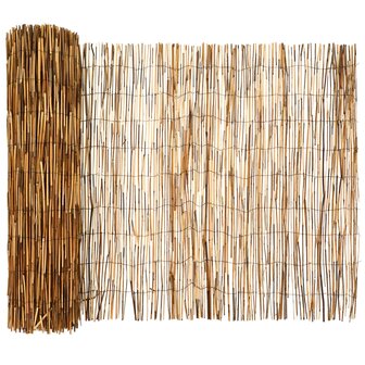 Tuinhek Ge&euml; carboniseerd 600 x 90 cm Riet 2