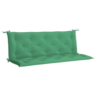 Tuinbankkussen 150x(50+50)x7 cm oxford stof groen 2