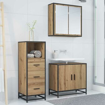 Badkamermeubelset Artisan Eiken 35 x 37,5 x 100 cm Bewerkt hout 4