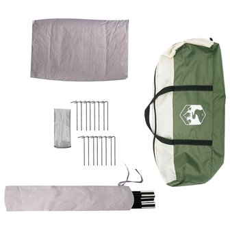 Gezinstent Groen 10-persoons 185T Polyester met PU Coating 8