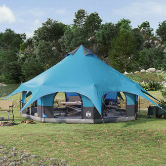 Gezinstent Blauw 10-persoons 185T Polyester met PU Coating 1