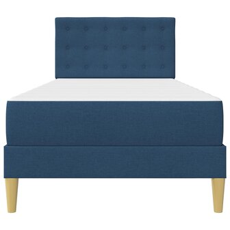 Bedframe met matras met hoofdeinde Blauw 80 x 200 cm Stof 6