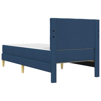 Bedframe met matras met hoofdeinde Blauw 80 x 200 cm Stof 8