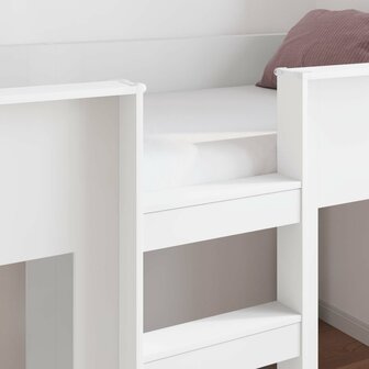 Stapelbed voor Kinderen met opslag Wit 75 x 190 cm Bewerkt hout 3