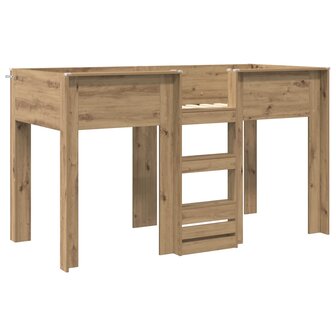 Stapelbed voor Kinderen Artisan Eiken 75 x 190 cm Bewerkt hout 4
