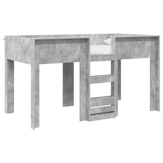 Stapelbed voor Kinderen Beton Grijs 90 x 190 cm Bewerkt hout 2