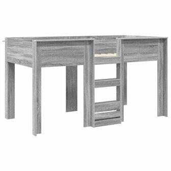 Stapelbed voor Kinderen Grijs Sonoma 90 x 190 cm Bewerkt hout 4