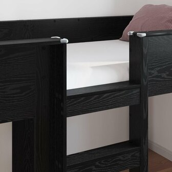 Stapelbed voor Kinderen Zwart Eiken 80 x 200 cm Bewerkt hout 3