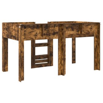 Stapelbed voor Kinderen Gerookt eiken 90 x 200 cm Bewerkt hout 7