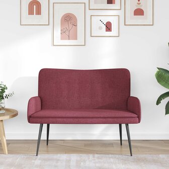2-Zits Sofa Wijnrood 115 x 61 x 87 cm Stof 3