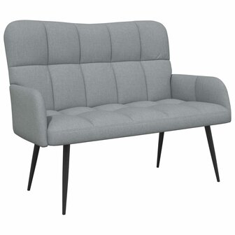 Twee Persoons Sofa Lichtgrijs 115 x 61 x 87 cm Stof 2