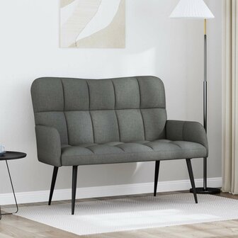 Twee Persoons Sofa Donkergrijs 115 x 61 x 87 cm Stof 1