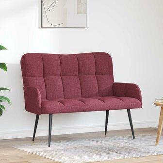Twee Persoons Sofa Wijnrood 115 x 61 x 87 cm Stof 1