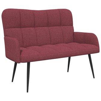 Twee Persoons Sofa Wijnrood 115 x 61 x 87 cm Stof 2
