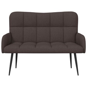 Twee Persoons Sofa Donkerbruin 115 x 61 x 87 cm Stof 4