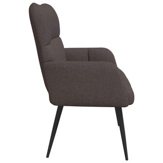 Twee Persoons Sofa Donkerbruin 115 x 61 x 87 cm Stof 5