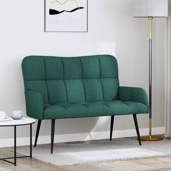 Twee Persoons Sofa Donkergroen 115 x 61 x 87 cm Stof 1