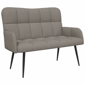 Twee Persoons Sofa Taupe 115 x 61 x 87 cm Stof 2