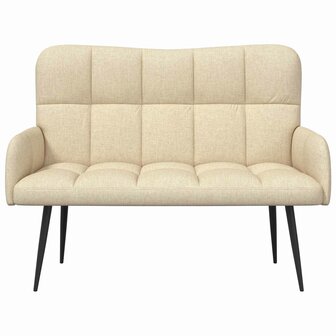 Twee Persoons Sofa Cr&egrave;me 115 x 61 x 87 cm Stof 4