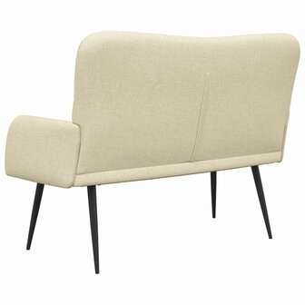 Twee Persoons Sofa Cr&egrave;me 115 x 61 x 87 cm Stof 6
