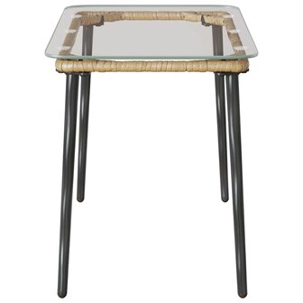 Tuintafel Naturel 80 x 40 x 45 cm poly rattan 5