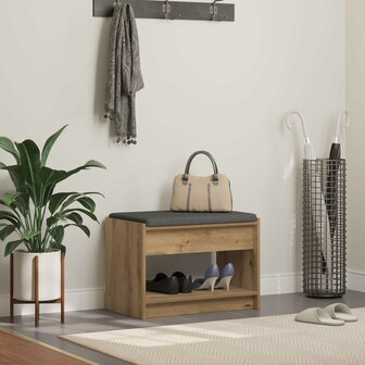 Halbank met kussen met plank Artisan Eik 63 x 38 x 45 cm 1