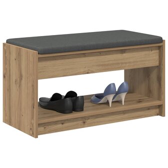 Halbank met kussen met plank Artisan Eik 83 x 38 x 45 cm 3