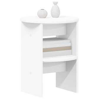 Bijzetkast Wit &Oslash;40 x 50 cm Geconstrueerd hout 3