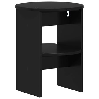Bijzetkast 2 pcs Zwart &Oslash;40 x 50 cm Geconstrueerd hout 7