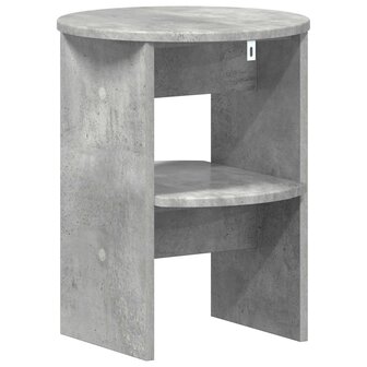 Bijzetkast 2 pcs Beton Grijs &Oslash;40 x 50 cm Geconstrueerd hout 7