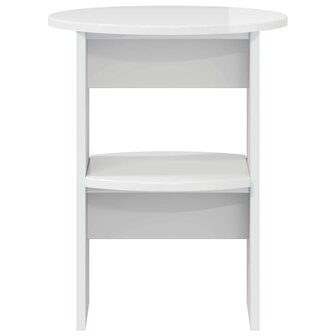 Bijzetkast 2 pcs Hoogglans Wit &Oslash;40 x 50 cm Geconstrueerd hout 5