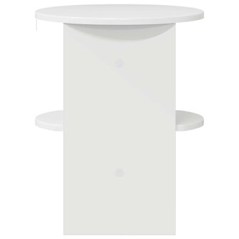 Bijzetkast 2 pcs Hoogglans Wit &Oslash;40 x 50 cm Geconstrueerd hout 6
