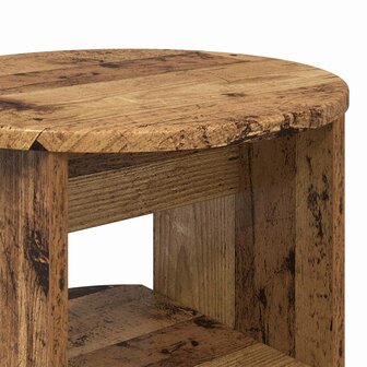 Bijzetkast Oudhout &Oslash;40 x 50 cm Geconstrueerd hout 8